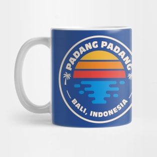 Retro Padang Padang Beach Bali Indonesia Vintage Beach Surf Emblem Mug